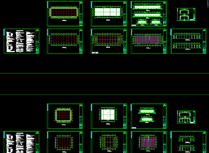 永州钢结构厂房图纸