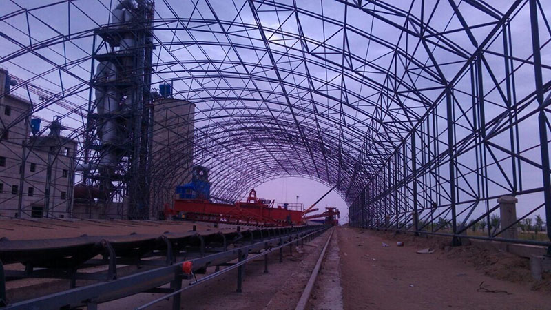 永州煤棚网架安装