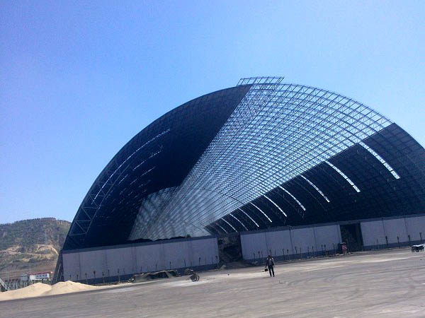 永州桶壳螺栓球网架工程